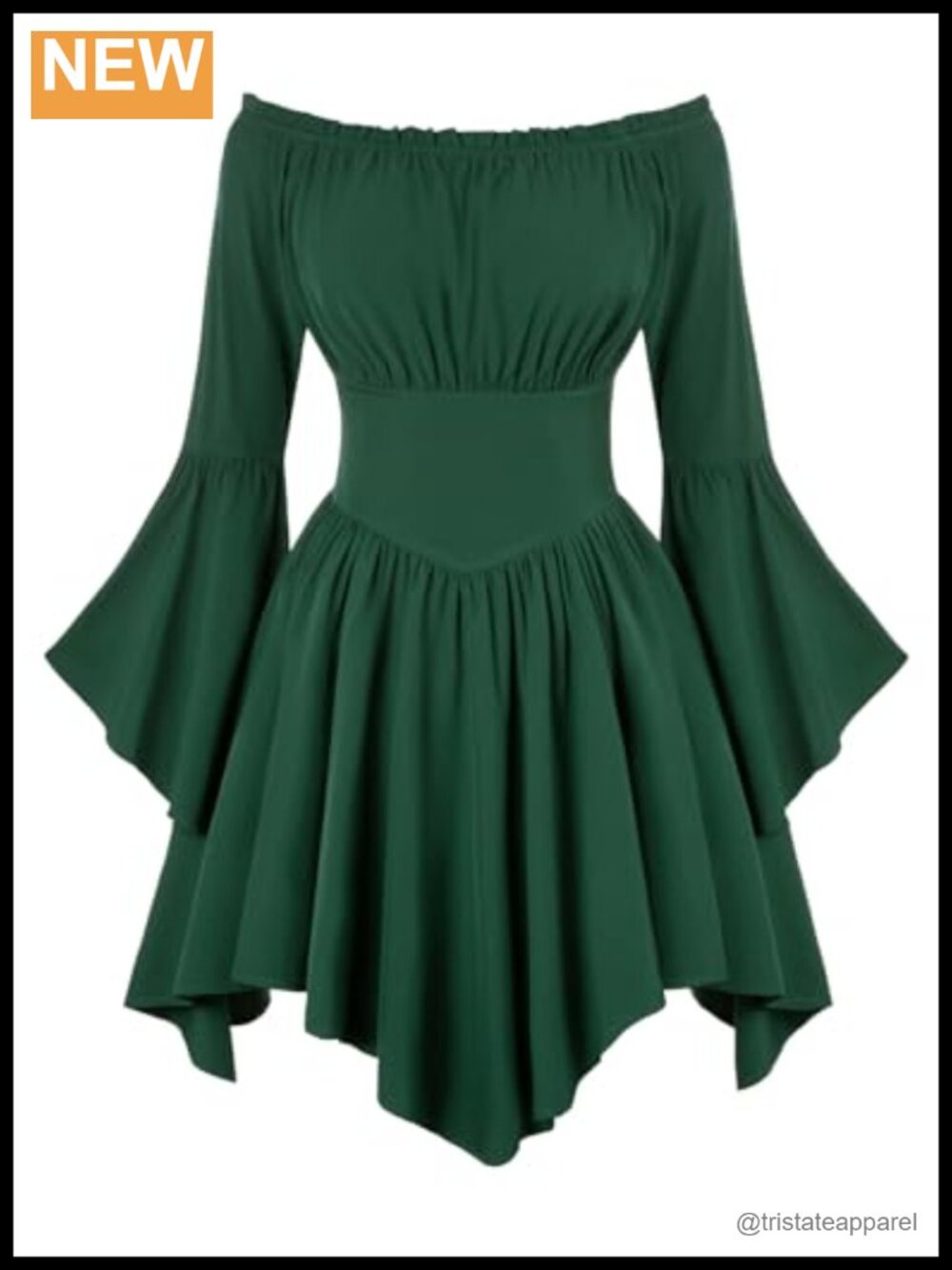 Renaissance Off Shoulder Corset Dress Lace Bell Sleeve Costume
